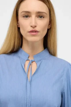 ETERNA Bluse indigo 3/4-Arm