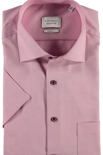 ETERNA Hemd beere Comfort Fit Kurzarm