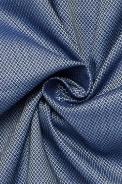 ETERNA Hemd marine gemustert Comfort Fit Langarm