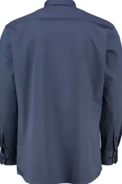 ETERNA Hemd navy Modern Fit Langarm