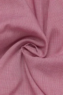 ETERNA Hemd Rot gemustert Comfort Fit Kurzarm