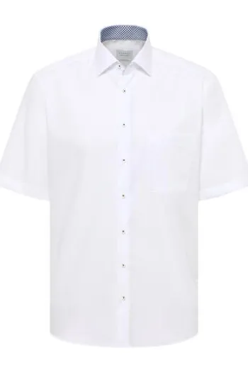 ETERNA Hemd weiss Comfort Fit Kurzarm