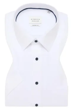 ETERNA Hemd weiss Comfort Fit Kurzarm