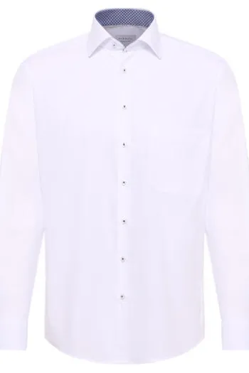ETERNA Hemd weiss Comfort Fit Langarm