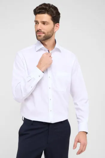 ETERNA Hemd weiss Comfort Fit Langarm