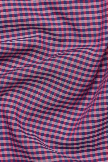 ETERNA Karo Hemd bordeaux kariert Comfort Fit Langarm Button-down