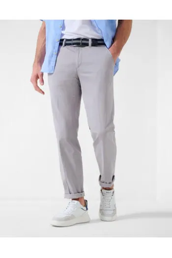 EUREX BY BRAX Baumwoll-Stretch- Hose Jim hellgrau Chino