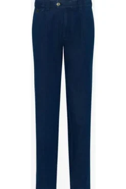 EUREX BY BRAX Bundfalten Jeans Fred blau Regular Fit