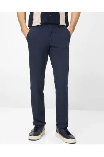 EUREX BY BRAX Chino Hose Thilo marine mit Stretcheinsatz am Bund
