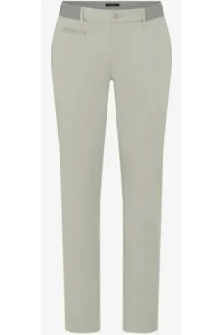 EUREX BY BRAX Flat Front Hose Torge khaki Regular Fit