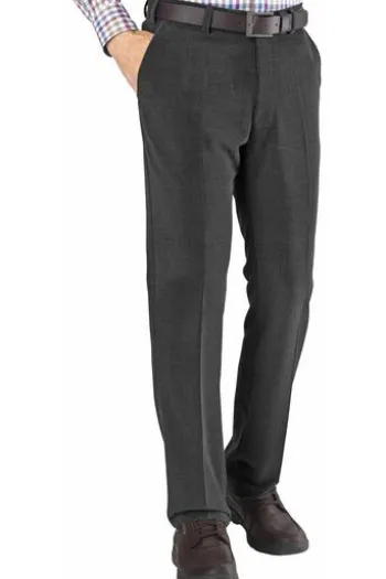 EUREX BY BRAX Schurwoll-Stretch-Cord-Hose grau Luis