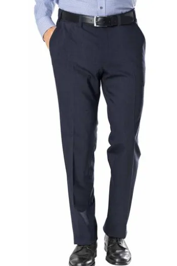 EUREX BY BRAX Schurwoll-Stretch-Hose Jan marine Dehnbund