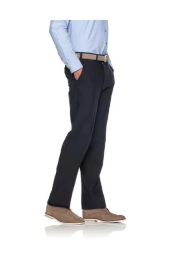EUREX BY BRAX Schurwoll-Stretch-Hose Jan marine Dehnbund