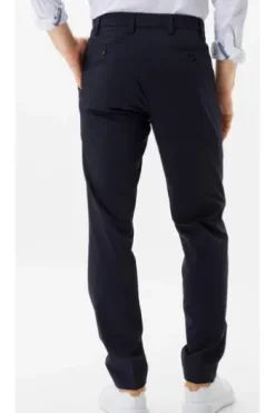 EUREX BY BRAX Schurwoll-Stretch-Hose Jan marine Dehnbund