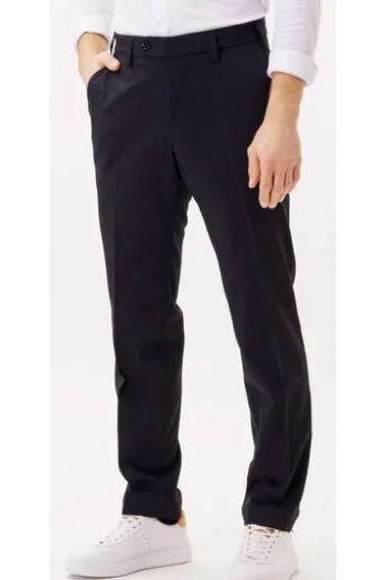 EUREX BY BRAX Schurwoll-Stretch-Hose Jan marine Dehnbund