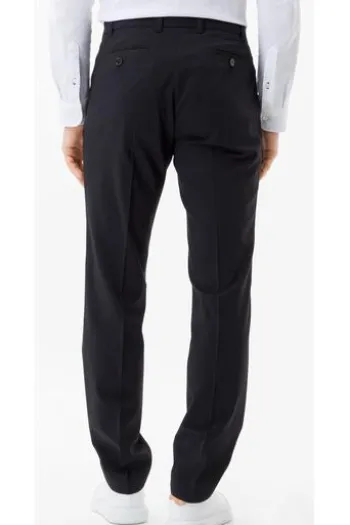EUREX BY BRAX Schurwoll-Stretch-Hose Jan schwarz Dehnbund