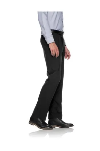 EUREX BY BRAX Schurwoll-Stretch-Hose Jan schwarz Dehnbund