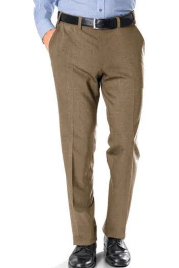 EUREX BY BRAX Schurwoll-Stretch-Hose hellbraun