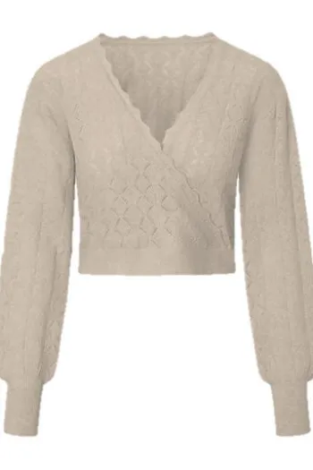 FELICITAS Ajour-Pullover Padma sand