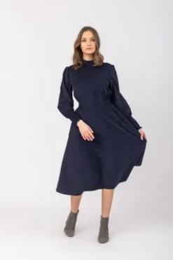 FELICITAS Cord-Kleid Kaylie marine in softer Qualität