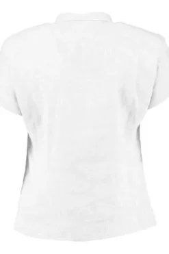 FELICITAS Leinen-Bluse weiß 1/2-Arm in hautsympathischer Natur-Qualität