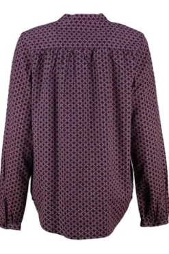 FYNCH HATTON Bluse Beere gemustert
