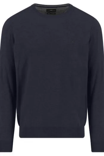 FYNCH HATTON Cashmere Rundhals Pullover navy Casual Fit