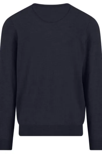 FYNCH HATTON Cashmere Rundhals Pullover navy Casual Fit