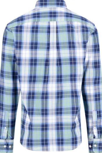 FYNCH HATTON Hemd fern kariert Casual Fit Langarm