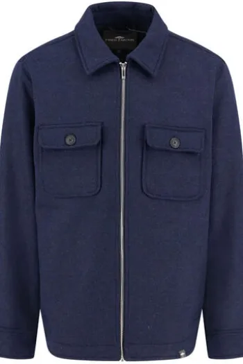 FYNCH HATTON Overshirt dark navy Casual Fit