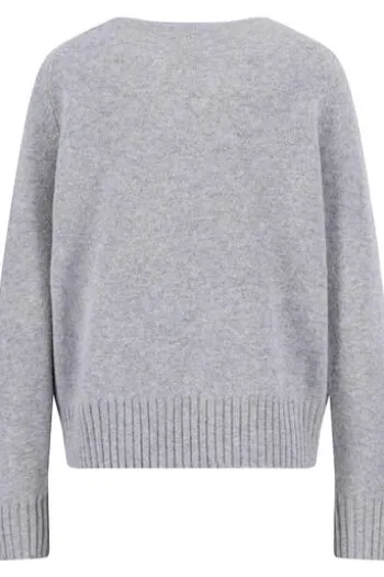 FYNCH HATTON Pullover alloy grey Langarm