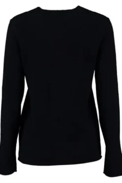 FYNCH HATTON Rundhals-Pullover marine aus hochwertigem Kaschmir
