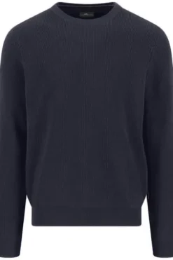 FYNCH HATTON Rundhals Pullover navy Casual Fit