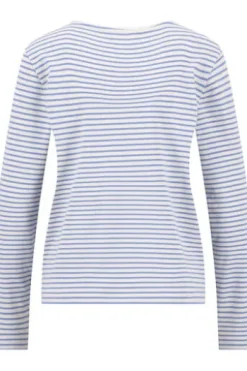 FYNCH HATTON Shirt cornflower blue gestreift Langarm