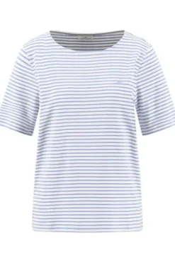 FYNCH HATTON Shirt cornflower blue gestreift