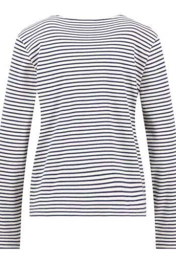 FYNCH HATTON Shirt galaxy blue gestreift Langarm
