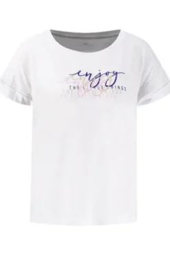 FYNCH HATTON Shirt mit Frontdruck white