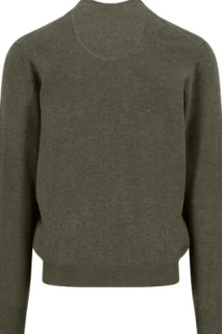 FYNCH HATTON Strickjacke dark khaki Casual Fit
