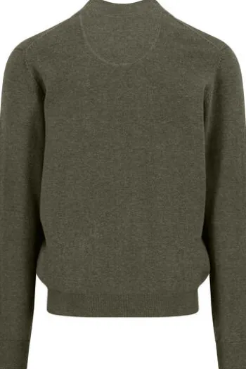 FYNCH HATTON Strickjacke dark khaki Casual Fit