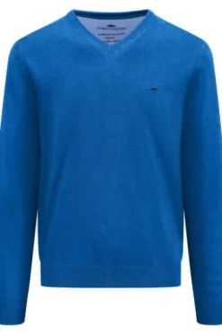 FYNCH HATTON V- Ausschnitt Pullover royal