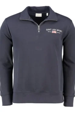 GANT Graphic Troyer evening blue Regular Fit