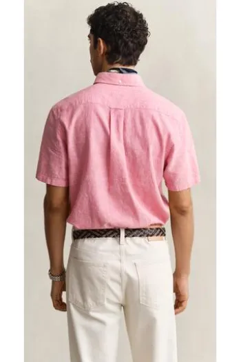 GANT Hemd rose pink Regular Fit Kurzarm