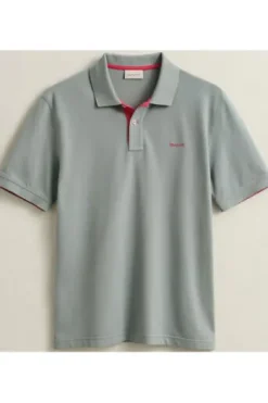 GANT Pique`Polo Shirt ceramic grey Regular Fit
