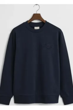GANT Shield Rundhals Sweatshirt evening blue Regular Fit