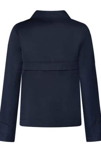 GIL BRET Jacke deep navy in Trench-Optik