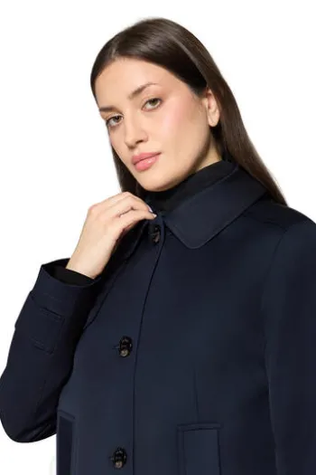 GIL BRET Jacke deep navy in Trench-Optik