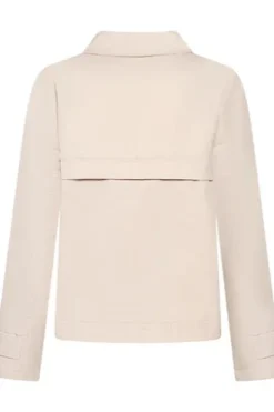 GIL BRET Jacke silver beige in Trench-Optik