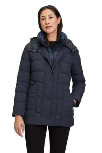 GIL BRET Steppjacke marine mit modischem Westeneinsatz