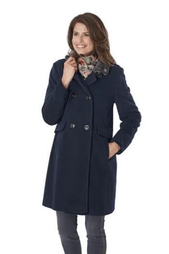GIL BRET Wolljacke mit Webpezlz marine