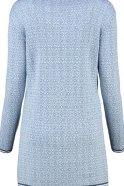 HAMMERSCHMID Jacquard-Strickjacke blau gemustert Kärnten